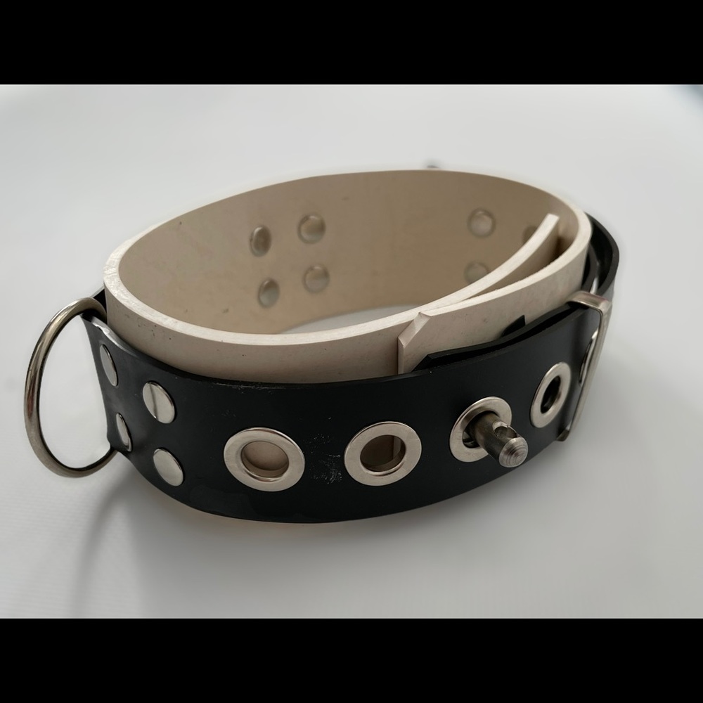 Slave Collar BDSM Block Rubber Couples Sub Bondage